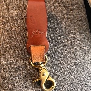 J. Crew Leather turn through key fob